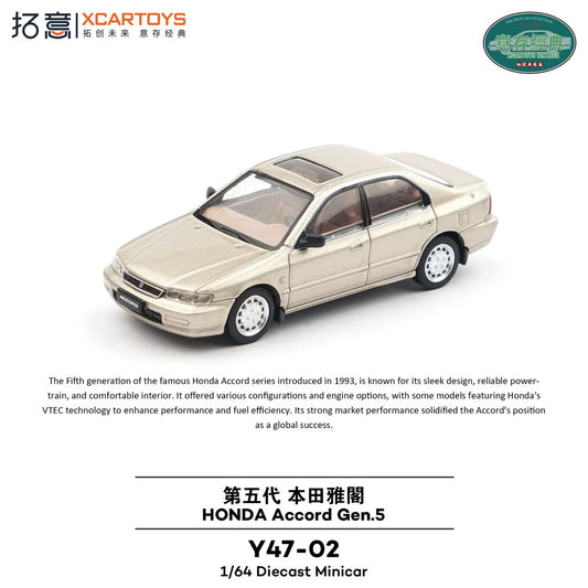 PREORDER XCARTOYS 1/64  Honda Accord Gen 5 Y47-02 (Approx. Release Date: Q2 2025 and subject to the manufacturer's final decision)