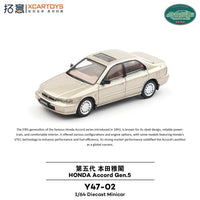 PREORDER XCARTOYS 1/64  Honda Accord Gen 5 Y47-02 (Approx. Release Date: Q2 2025 and subject to the manufacturer's final decision)