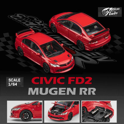 Micro Turbo 1/64 Custom FD2 MUGEN RR - Red MT6411A1