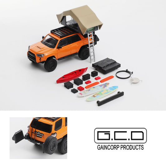 GCD 1/64 Toyota Super Overlord Light Modified Version - Orange (Accessories 18pcs) KS-080-535