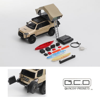 GCD 1/64 Toyota Super Overlord Light Modified Version - Champagne Gold (Accessories 18pcs) KS-080-534