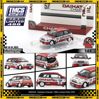 BM Creations 1/64 Daihatsu Charade 1991 Winner of Rallye Monte Carlo 1988 (Class 3)  (TMCS Malaysia 2025 event model) 64B0448