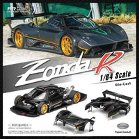 ALMOST REAL AR BOX 1/64 Pagani Zonda R - Matte Carbon Fiber M69101