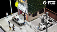 PREORDER AD x G-FANS 1/64 Initial D Fujiwara Tofu Store with 2 Metal Figures (North American Exclusive Edition) AD-710039GF (Approx. Release Date : Q3 2025 subject to manufacturer's final decision)