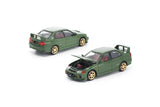 PREORDER POPRACE 1/64 MITSUBISHI LANCER EVOLUTION IV GREEN (enigma exclusive edition) PRE022 (Approx. Release Date: Q4 2025 and subject to the manufacturer's final decision)