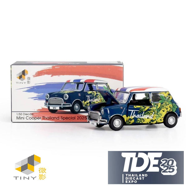 PREORDER TINY 1/50 Mini Cooper Thailand Diecast Expo Exclusive Model 2025 ATCTH64011 (Approx. Release Date: Sep 2025 and subject to the manufacturer's final decision)