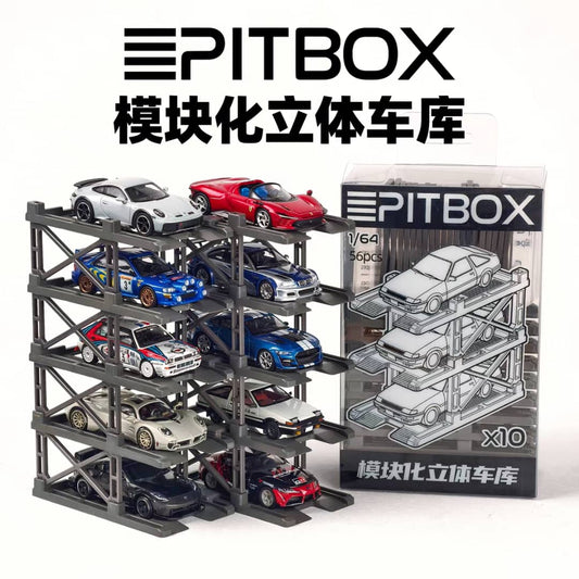 PITBOX 1/64 Stacking Storage 10pk