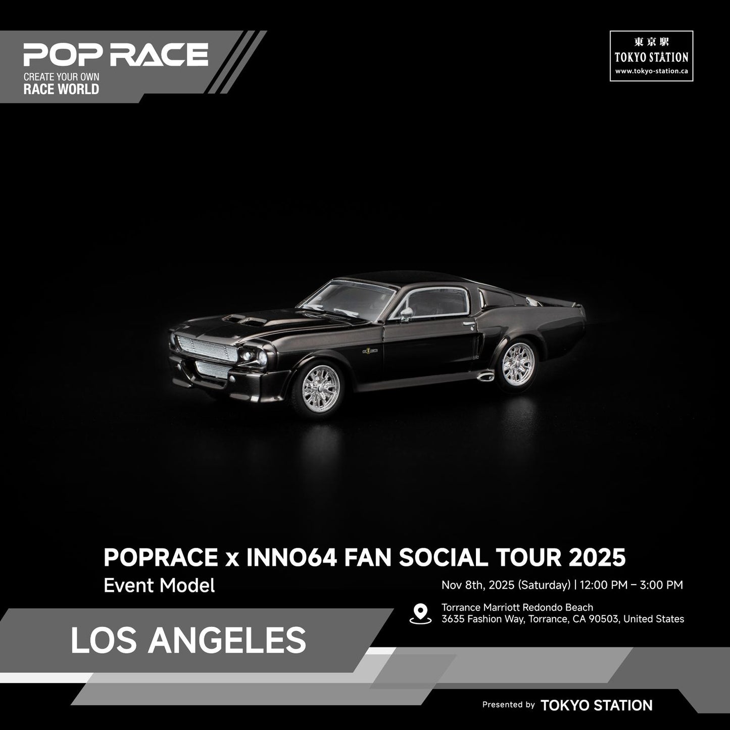 LOS ANGELES - POPRACE x INNO64 EVENT TICKET + POPRACE and INNO Event Car (Nov 8th, 2025)