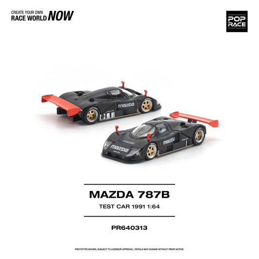PREORDER POPRACE 1/64 MAZDA 787B 1991 TEST CAR PR640313 (Approx. Release Date: Q3 2026 and subject to the manufacturer's final decision)