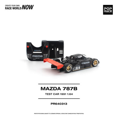 PREORDER POPRACE 1/64 MAZDA 787B 1991 TEST CAR PR640313 (Approx. Release Date: Q3 2026 and subject to the manufacturer's final decision)