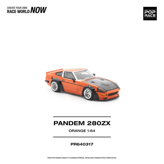 PREORDER POPRACE 1/64 PANDEM 280ZX ORANGE PR640317 (Approx. Release Date: Q3 2026 and subject to the manufacturer's final decision)