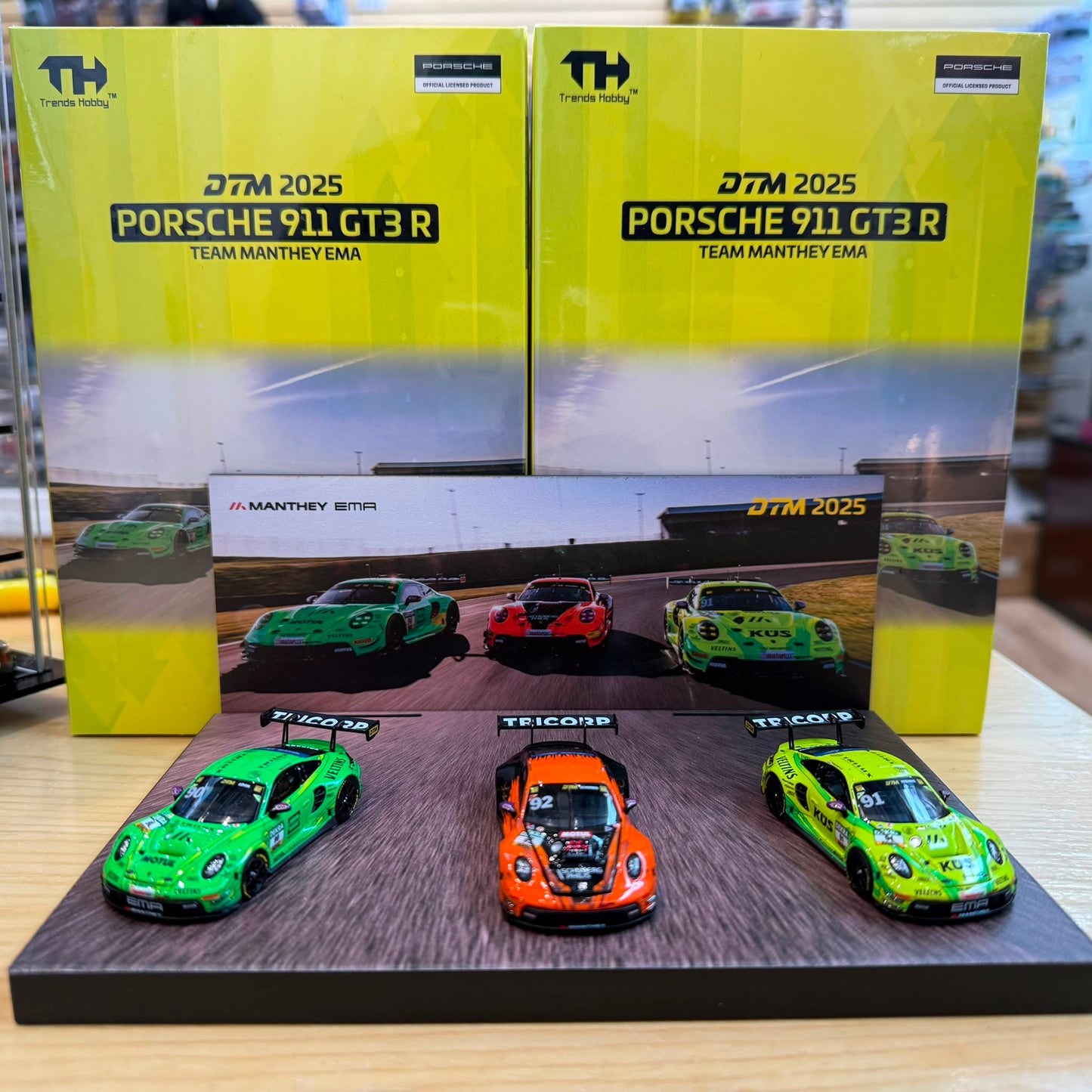 Trends Hobby 1/64 DTM 2025 Porsche 911 GT3 R Team Manthey EMA 3 Car Set **Limited to ONE per customer**