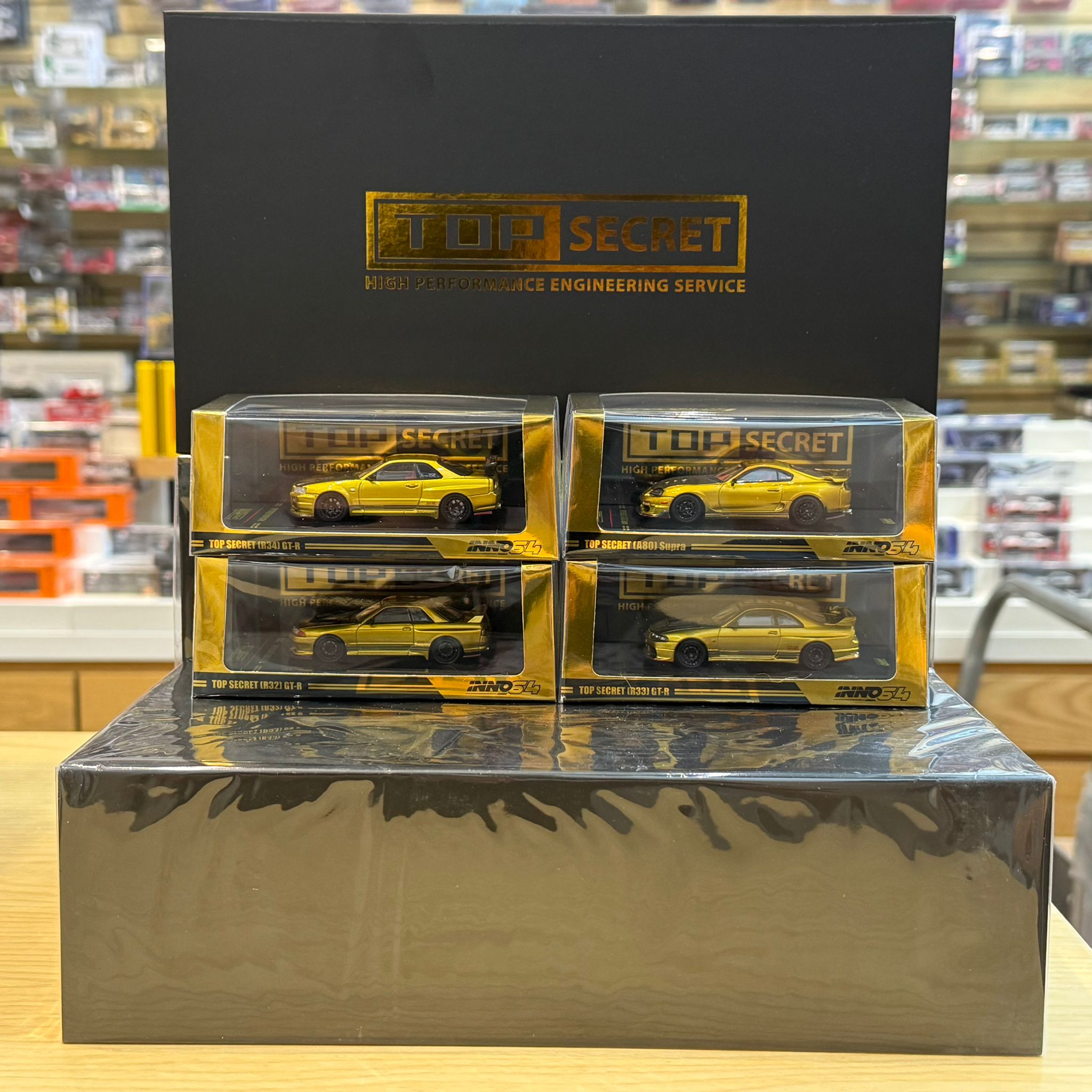 INNO64 Top Secret 4pcs Box Set R32 R33 R34 Supra TAS 2026 Event