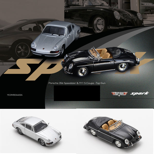 PREORDER SPARKY x TINY 1/64 Porsche 356 Speedster & 911 S Coupe (Tiny Exclusive) YCOMBO64024 (Approx. Release Date : Q1 2026 subject to the manufacturer's final decision)