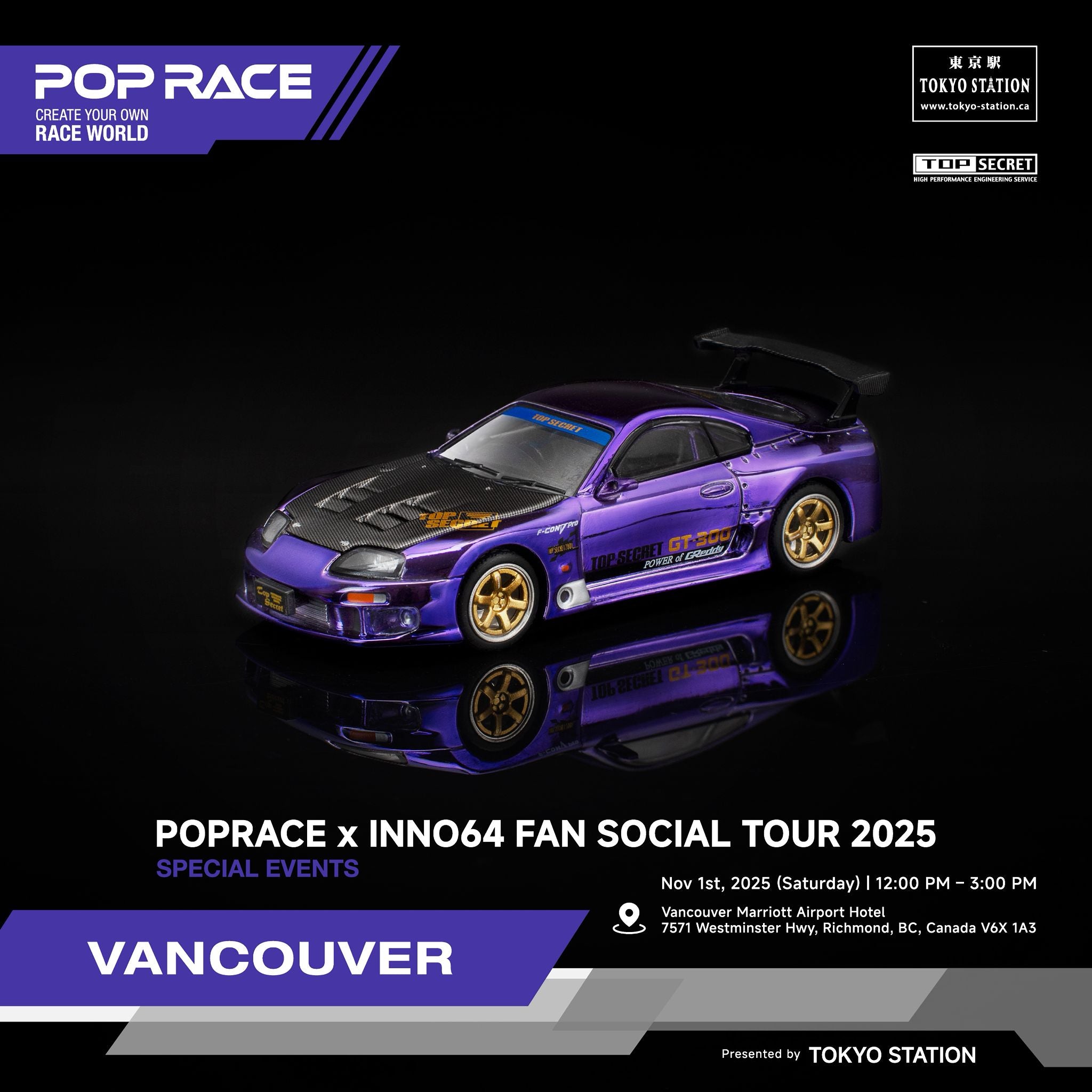VANCOUVER - POPRACE x INNO64 EVENT TICKET + POPRACE and INNO Event