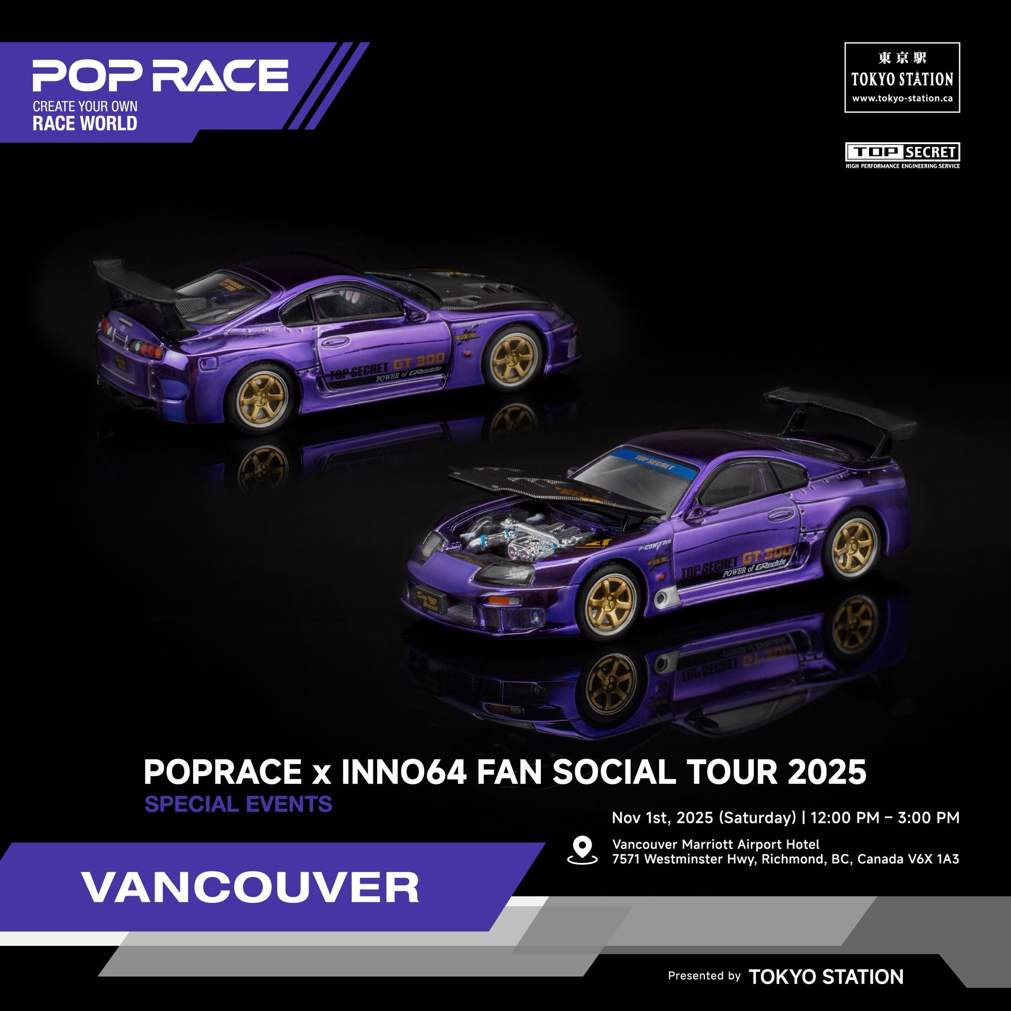 VANCOUVER - POPRACE x INNO64 EVENT TICKET + POPRACE and INNO Event