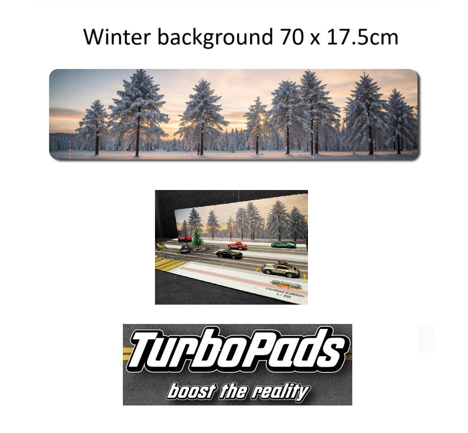 TurboPads 1/64 Winter Background 70cm x 17.5cm