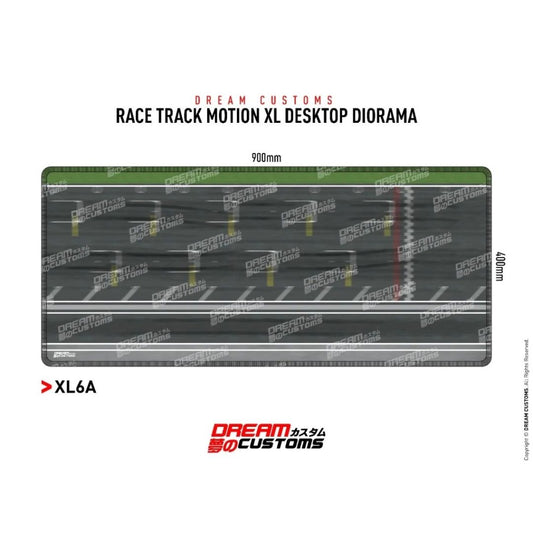 Dream Customs Race Track Motion XL Desktop Diorama XL6A (900x400mm)