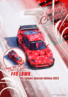 INNO64 1/64 LBWK F40 XMAS 2023 Special Edition (Chase Car Randomly Packed) IN64-LBWKF40-XMAS23