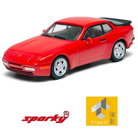 PREORDER SPARKY x TINY 1/64 Porsche 1986 Porsche 944 Turbo- Red (Tiny Exclusive) YO64014 (Approx. Release Date : October 2024 subject to the manufacturer's final decision)