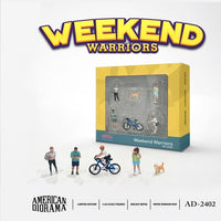 AMERICAN DIORAMA 1/64 Figures Set - Weekend Warriors AD-2402