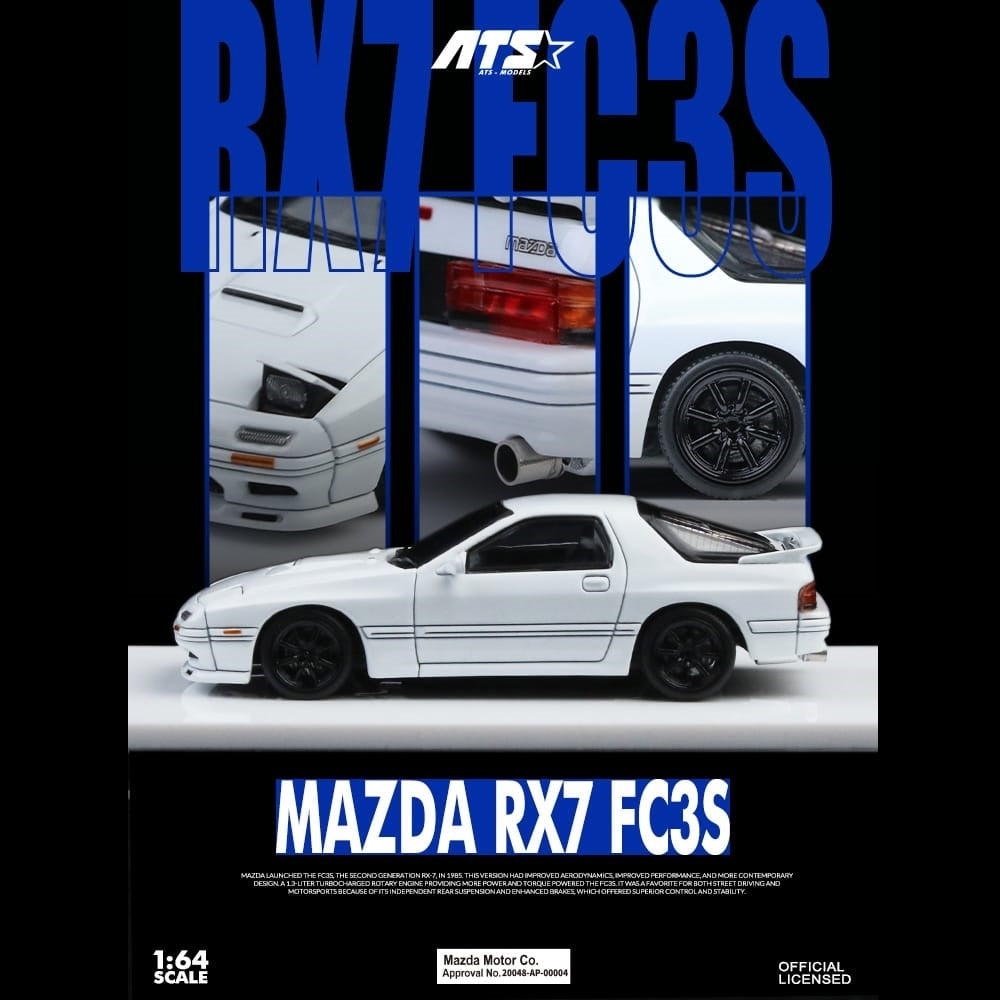 ATS 1/64 MAZDA RX-7 FC3S - White ATS880201
