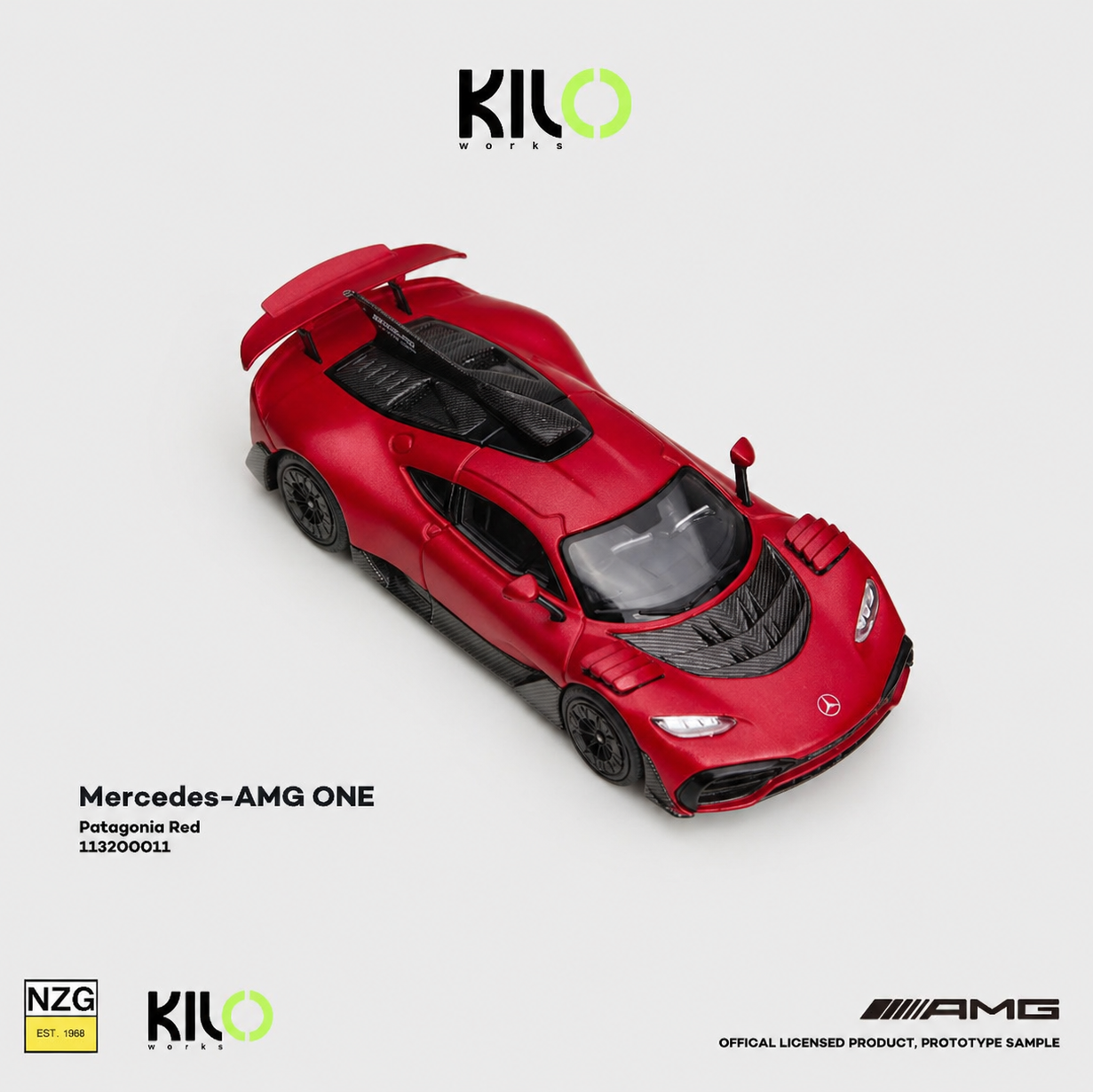 PREODER KILO WORKS 1/64 Mercedes-AMG ONE Patagonia Red 113200011 (Approx. Release Date: Q3 2026 and subject to the manufacturer's final decision)