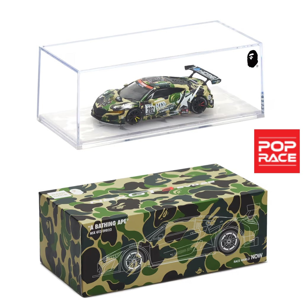 BAPE®︎ x POPRACE 1/64 HONDA NSX GT3 EVO22BAPE PR640027
