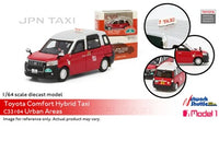 Model 1 1/64 Toyota Comfort Hybrid Hong Kong Taxi (Urban/ Red) - YF5406 C33104