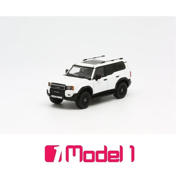 MODEL 1 1/64 Toyota Land Cruiser 250 Wind Chill Pearl LHD C33151