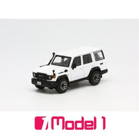 MODEL 1 1/64 Toyota Land Cruiser 70 Super White II RHD C33172