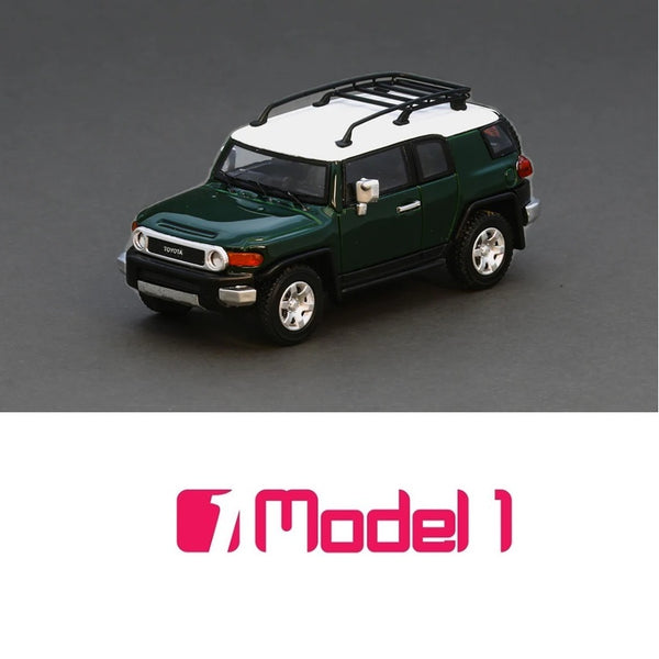Stance Hunters x Model 1 1/64 Toyota FJ Cruiser XJ10 Army Green LHD C33191