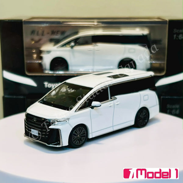 MODEL 1 1/64 Toyota Vellfire Platinum White Pearl RHD C33604