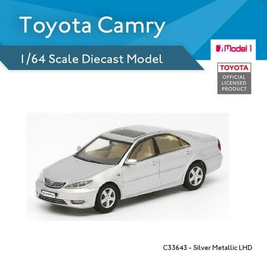 MODEL 1 1/64 Toyota Camry - Silver Metallic LHD C33643