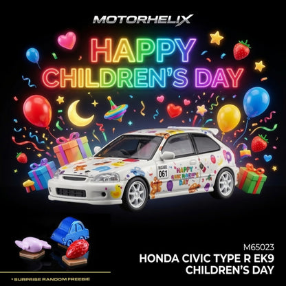 MOTORHELIX 1/64 Honda Civic TYPE R (EK9) Children‘s Day Limited Edition M65023