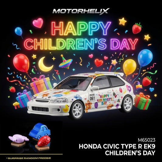 MOTORHELIX 1/64 Honda Civic TYPE R (EK9) Children‘s Day Limited Edition M65023