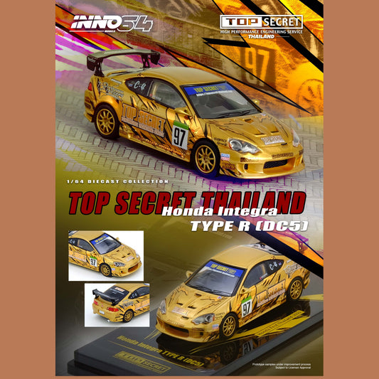 PREORDER INNO64 1/64 HONDA INTEGRA Type R (DC5) TOP SECRET Thailand Honda Fest Thailand 2025 IN64-DC5TST-HFTH25 (Approx. Release Date : Q2 2026 subject to the manufacturer's final decision)