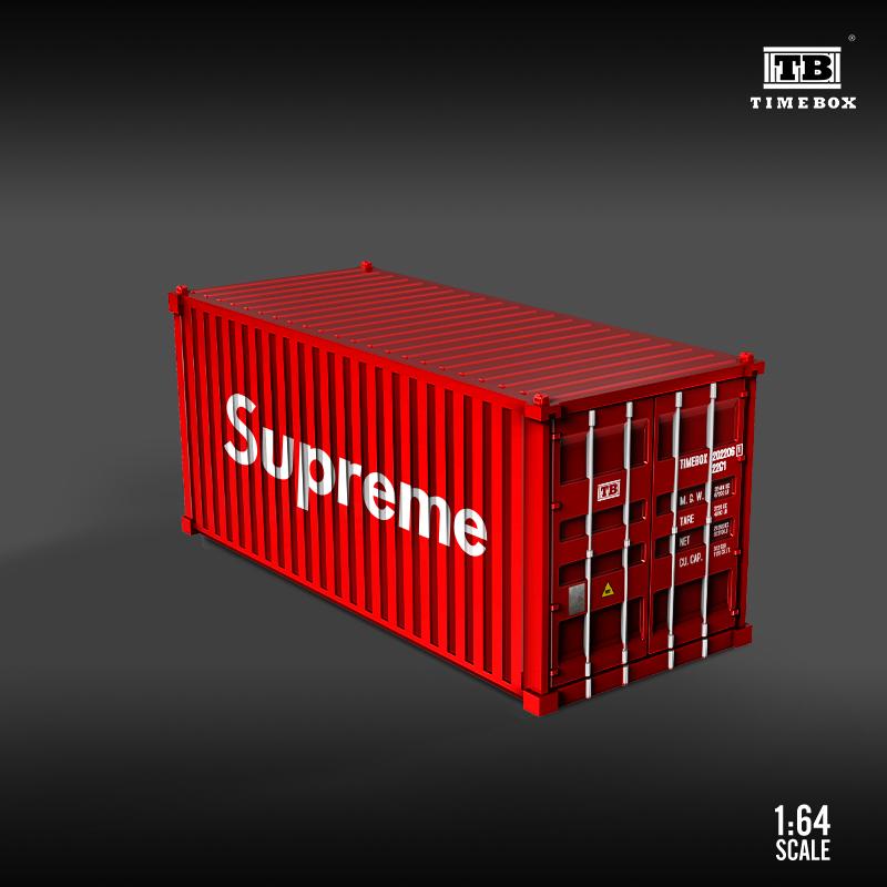 TIME BOX 1/64 Diecast 20ft Container SUPREME – Tokyo Station