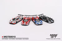 MINI GT 1/64 Ford GT LMGTE PRO 2019 24 Hrs of Le Mans Ford Chip Ganassi Team 4 Cars Set MGTS0010