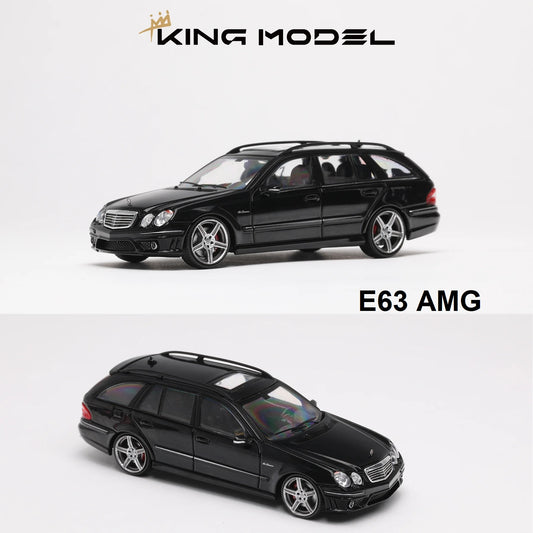 PREORDER KING MODEL 1/64 Benz E63 AMG W211 - BLACK (Approx. Release Date : Q3 2025 subject to manufacturer's final decision)