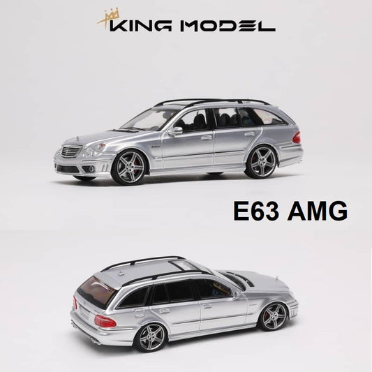 PREORDER KING MODEL 1/64 Benz E63 AMG W211 - SILVER (Approx. Release Date : Q3 2025 subject to manufacturer's final decision)