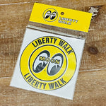 LIBERTY WALK JAPAN MOONEYES×LBWK Round Sticker ST152