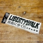 LIBERTY WALK JAPAN LIBERTY WALK 自由に歩 BLACK Sticker ST5-BK