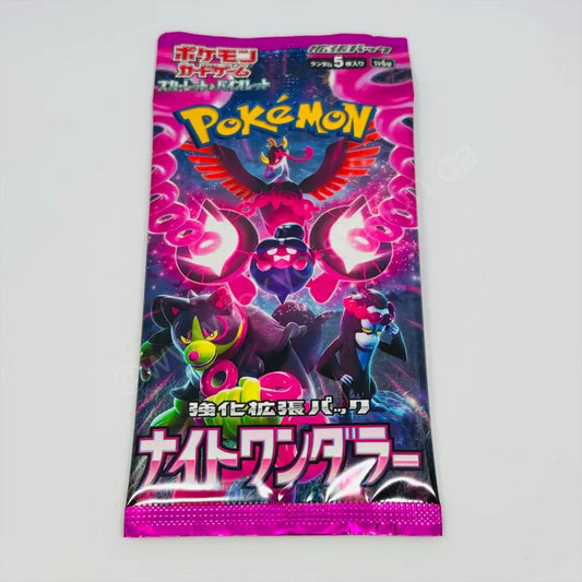 Japanese Scarlett & Violet Night Wanderer sv6a Booster Pack Pokemon TCG