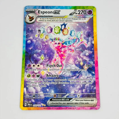 English Espeon ex Prismatic Evolutions 155/131 Pokemon TCG