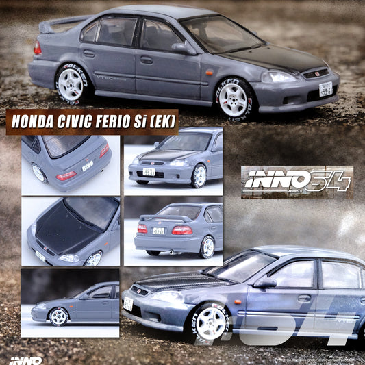 INNO64 1/64 HONDA CIVIC FERIO Si (EK) Cement Grey IN64-EKS-CG