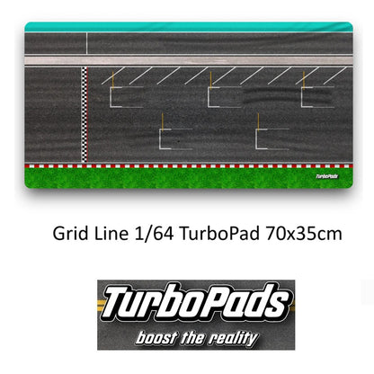 TurboPads 1/64 Grid Line Desktop Pad 70cm x 35cm