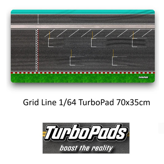 TurboPads 1/64 Grid Line Desktop Pad 70cm x 35cm