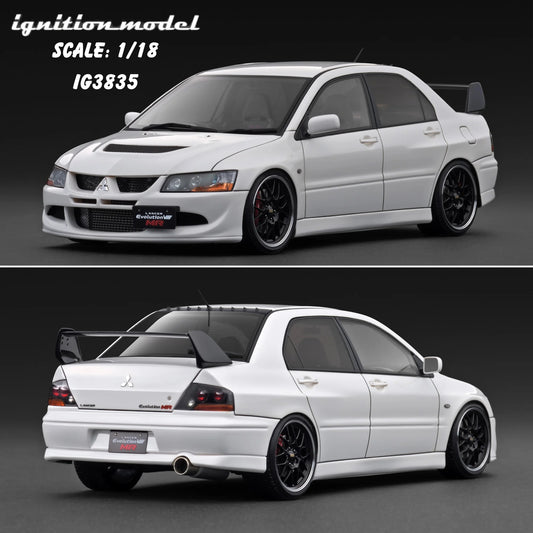 Ignition Model  Mitsubishi Lancer EvolutionⅧ MR (CT9A) White IG3835