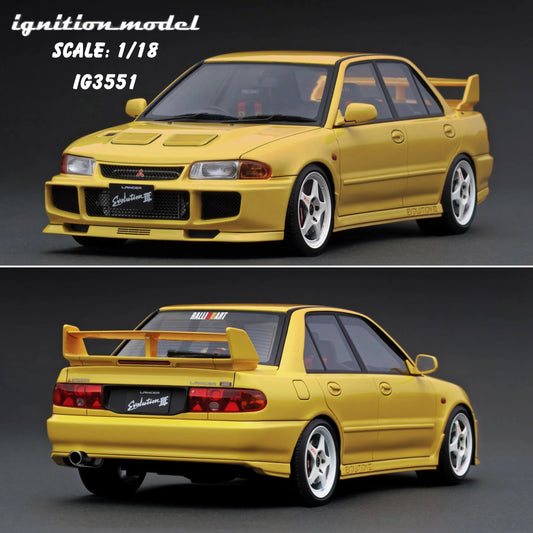 Ignition Model Mitsubishi Lancer Evolution III GSR (CE9A) Yellow  IG3551